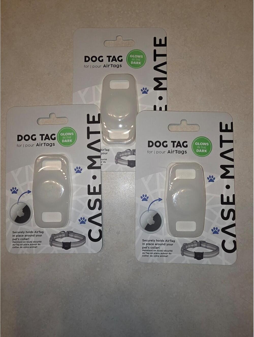 3 - AirTag Case for Dog Collars (Glow in the Dark) - BNWT